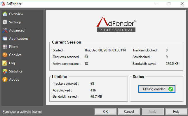 ตัวบล็อคป๊อปอัปของ Adfender
