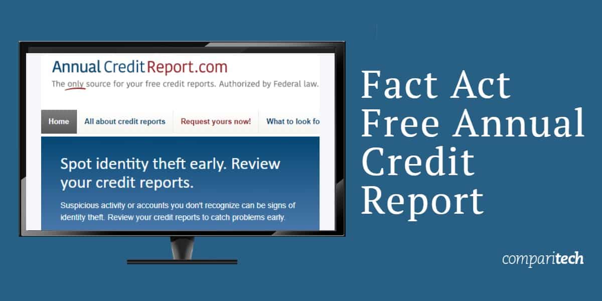 Fact Act Raport anual de credit gratuit